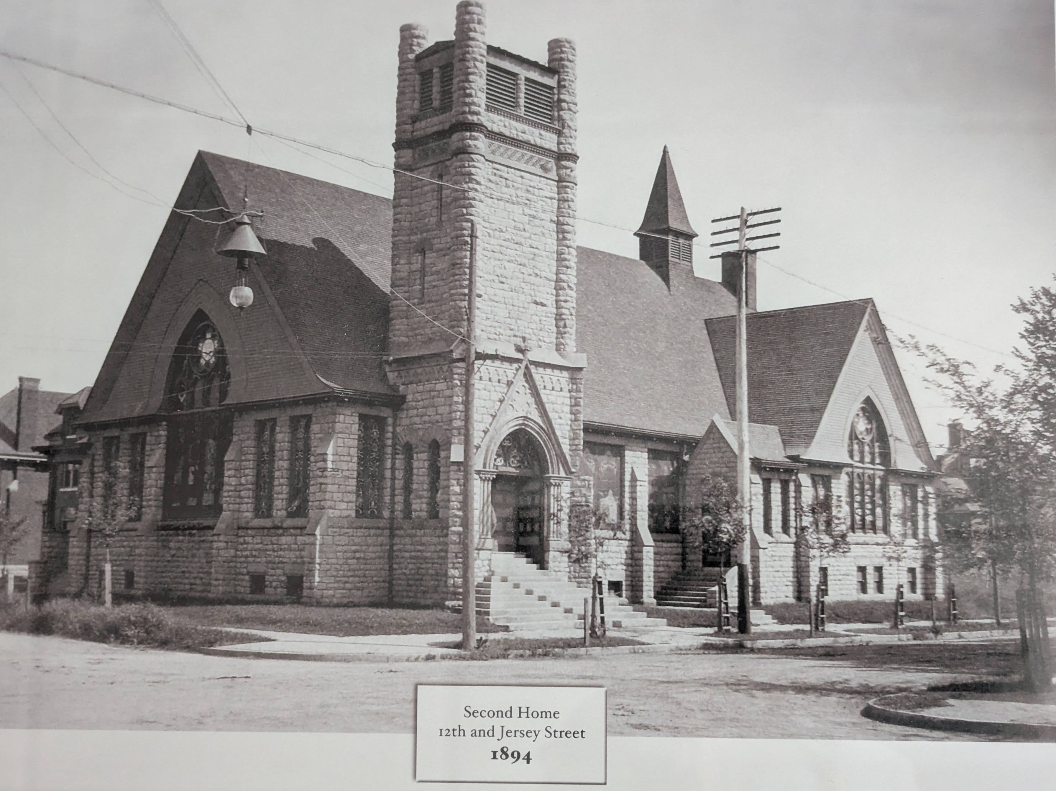 Historic photograph of Luther Memorial Church in 1894